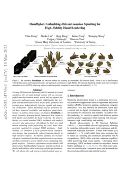 HandSplat: Embedding-Driven Gaussian Splatting for High-Fidelity Hand Rendering