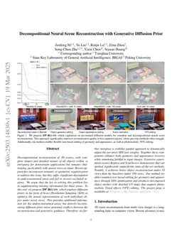 Decompositional Neural Scene Reconstruction with Generative Diffusion Prior