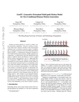 GenM$^3$: Generative Pretrained Multi-path Motion Model for Text Conditional Human Motion Generation
