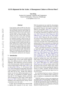 LLM Alignment for the Arabs: A Homogenous Culture or Diverse Ones?