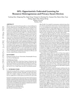OFL: Opportunistic Federated Learning for Resource-Heterogeneous and Privacy-Aware Devices