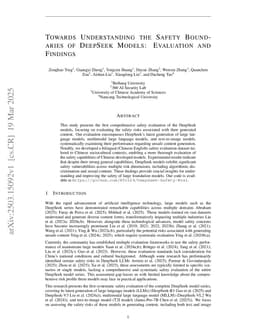 Towards Understanding the Safety Boundaries of DeepSeek Models: Evaluation and Findings