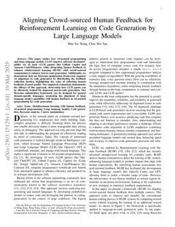 Aligning Crowd-sourced Human Feedback for Reinforcement Learning on Code Generation by Large Language Models