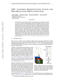ARC: Anchored Representation Clouds for High-Resolution INR Classification