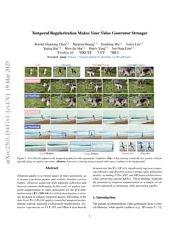 Temporal Regularization Makes Your Video Generator Stronger