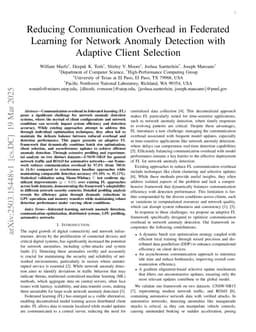 Reducing Communication Overhead in Federated Learning for Network Anomaly Detection with Adaptive Client Selection