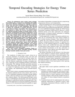 Temporal Encoding Strategies for Energy Time Series Prediction