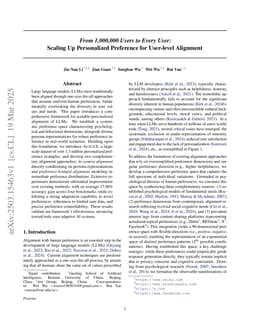 From 1,000,000 Users to Every User: Scaling Up Personalized Preference for User-level Alignment