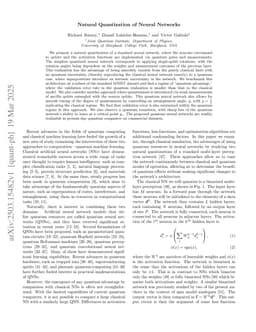 Natural Quantization of Neural Networks