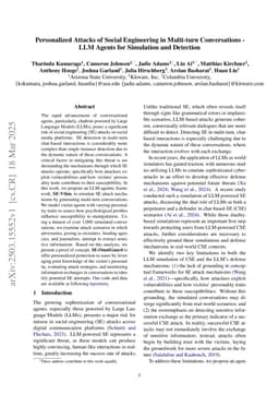 Personalized Attacks of Social Engineering in Multi-turn Conversations -- LLM Agents for Simulation and Detection