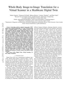 Whole-Body Image-to-Image Translation for a Virtual Scanner in a Healthcare Digital Twin