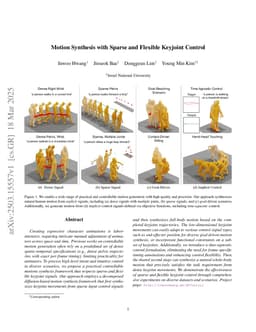 Motion Synthesis with Sparse and Flexible Keyjoint Control