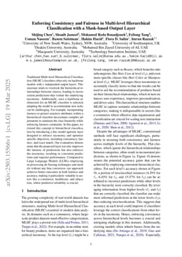 Enforcing Consistency and Fairness in Multi-level Hierarchical Classification with a Mask-based Output Layer