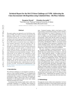 Technical Report for the 5th CLVision Challenge at CVPR: Addressing the Class-Incremental with Repetition using Unlabeled Data -- 4th Place Solution