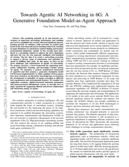 Towards Agentic AI Networking in 6G: A Generative Foundation Model-as-Agent Approach