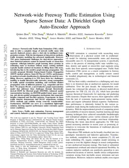 Network-wide Freeway Traffic Estimation Using Sparse Sensor Data: A Dirichlet Graph Auto-Encoder Approach