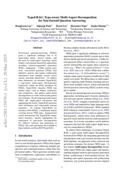 Typed-RAG: Type-aware Multi-Aspect Decomposition for Non-Factoid Question Answering