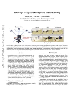 Enhancing Close-up Novel View Synthesis via Pseudo-labeling