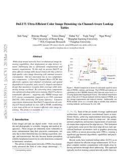 DnLUT: Ultra-Efficient Color Image Denoising via Channel-Aware Lookup Tables
