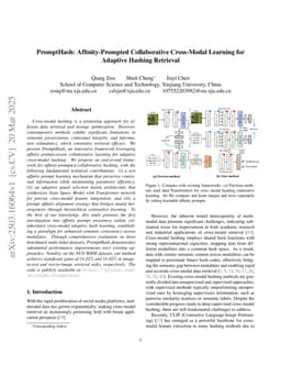 PromptHash: Affinity-Prompted Collaborative Cross-Modal Learning for Adaptive Hashing Retrieval