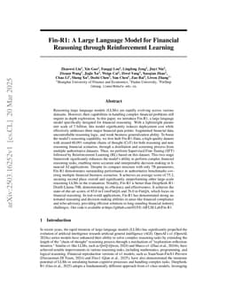 Fin-R1: A Large Language Model for Financial Reasoning through Reinforcement Learning