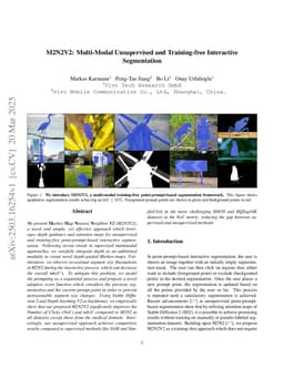M2N2V2: Multi-Modal Unsupervised and Training-free Interactive Segmentation