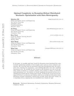 Optimal Complexity in Byzantine-Robust Distributed Stochastic Optimization with Data Heterogeneity