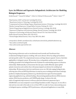 Lyra: An Efficient and Expressive Subquadratic Architecture for Modeling Biological Sequences