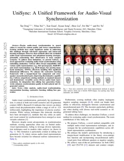 UniSync: A Unified Framework for Audio-Visual Synchronization