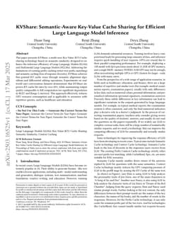 KVShare: An LLM Service System with Efficient and Effective Multi-Tenant KV Cache Reuse