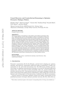 Causal Discovery and Counterfactual Reasoning to Optimize Persuasive Dialogue Policies