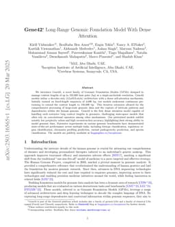 Gene42: Long-Range Genomic Foundation Model With Dense Attention