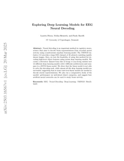 Exploring Deep Learning Models for EEG Neural Decoding