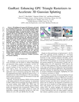 GauRast: Enhancing GPU Triangle Rasterizers to Accelerate 3D Gaussian Splatting