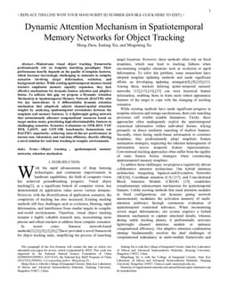 Dynamic Attention Mechanism in Spatiotemporal Memory Networks for Object Tracking