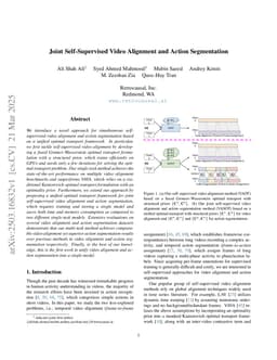 Joint Self-Supervised Video Alignment and Action Segmentation