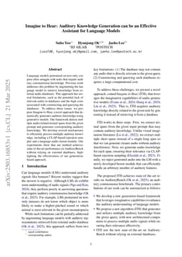 Imagine to Hear: Auditory Knowledge Generation can be an Effective Assistant for Language Models