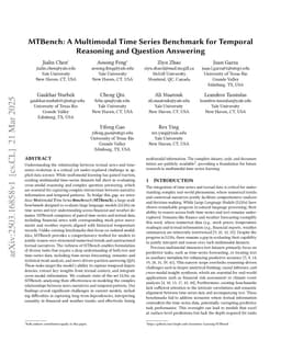 MTBench: A Multimodal Time Series Benchmark for Temporal Reasoning and Question Answering