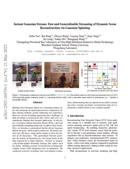 Instant Gaussian Stream: Fast and Generalizable Streaming of Dynamic Scene Reconstruction via Gaussian Splatting