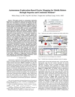 Autonomous Exploration-Based Precise Mapping for Mobile Robots through Stepwise and Consistent Motions