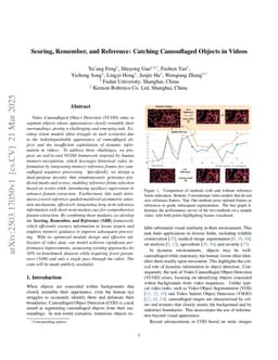 Scoring, Remember, and Reference: Catching Camouflaged Objects in Videos