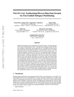 TreeSynth: Synthesizing Diverse Data from Scratch via Tree-Guided Subspace Partitioning