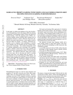 Slide-Level Prompt Learning with Vision Language Models for Few-Shot Multiple Instance Learning in Histopathology