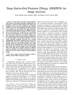 Deep End-to-End Posterior ENergy (DEEPEN) for image recovery