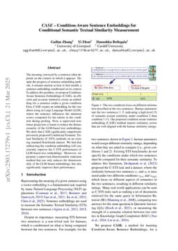 CASE -- Condition-Aware Sentence Embeddings for Conditional Semantic Textual Similarity Measurement