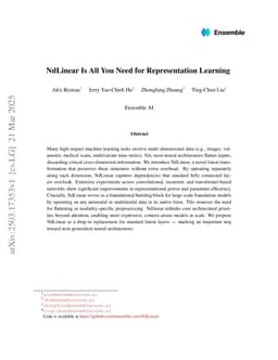 NdLinear Is All You Need for Representation Learning