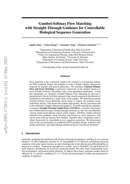 Gumbel-Softmax Flow Matching with Straight-Through Guidance for Controllable Biological Sequence Generation