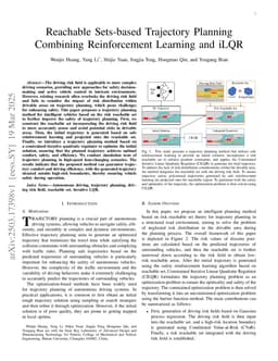 Reachable Sets-based Trajectory Planning Combining Reinforcement Learning and iLQR
