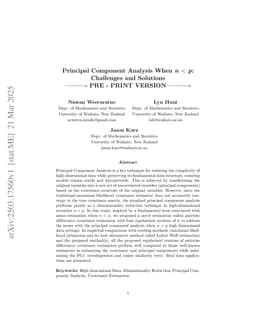 Principal Component Analysis When n < p: Challenges and Solutions