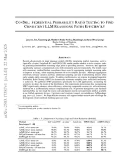 ConSol: Sequential Probability Ratio Testing to Find Consistent LLM Reasoning Paths Efficiently